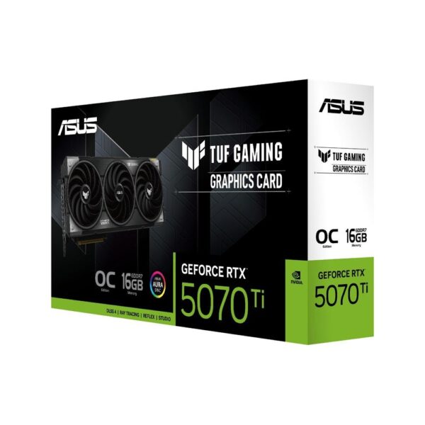 Scheda video Asus TUF-RTX5070TI-O16G-Gaming - 16 Gb GDDR7 256bit PCIE 5.0 2x HDMI +3x DP