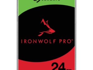 Hard Disk Seagate Ironwolf Pro SATA3 24 Tb - 3.5" 7.200 rpm, 512 Mb cache, 24x7 - NAS HDD - ST24000NT002 - Garanzia 5 anni