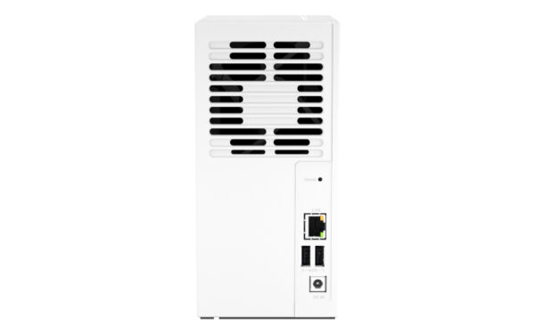NAS TOWER QNAP TS-233 - Due rack per hard disk 3.5"/2.5", fornito senza hard disk, SATA, processore ARM 2.0GHz QuadCore, RAM 2 Gb, 1 porta Ethernet fino a 1 Ghz, 1 porta USB 3.2, 1 porta USB 2.0